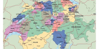 বিস্তারিত মানচিত্র, সুইজারল্যান্ড