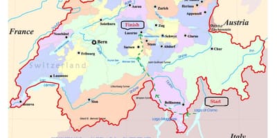 রাস্তার মানচিত্র, লুসার্ন, সুইজারল্যান্ড