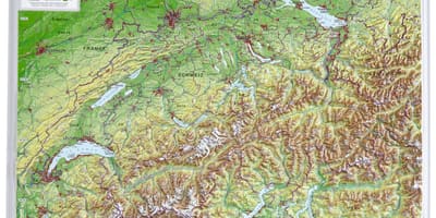 মানচিত্র সুইজারল্যান্ড এর 3d